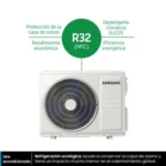 Split Samsung Inverter 3000 Frigorías Frío/Calor - Imagen 2